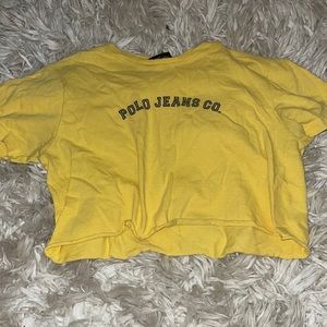 Polo cropped t shirt